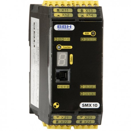 SMX10HI compact safety control without Safe Motion (4 x High-Side 2A semi conductor outputs)