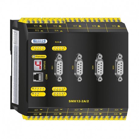 SMX 12-2A compact safety control with Safe Motion (advanced encoder) 4 encoder interfaces